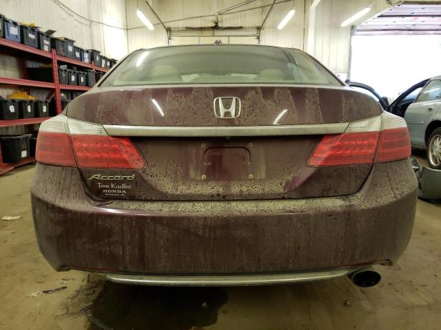 1HGCR2F81FA009631 - 2015 HONDA ACCORD EXL BURGUNDY photo 6