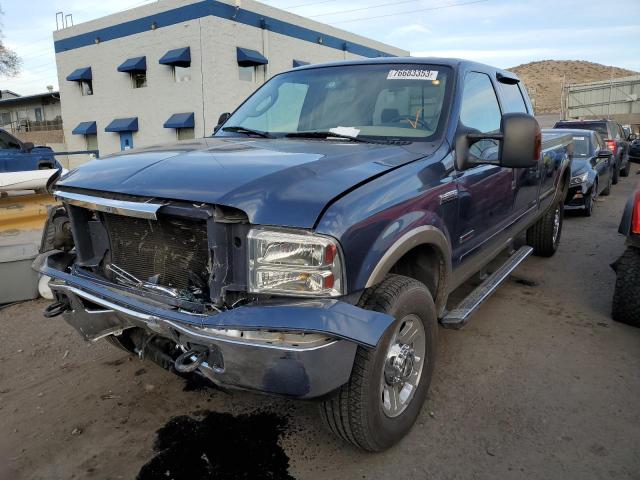 1FTWW31P97EA28043 - 2007 FORD F350 SRW SUPER DUTY BLUE photo 1