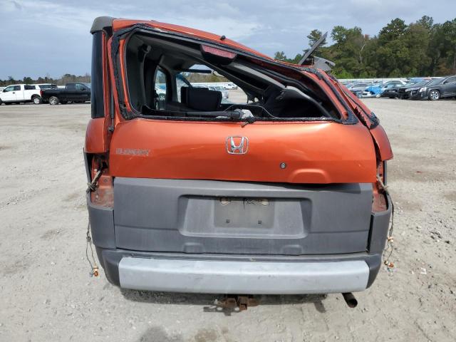 5J6YH28553L039963 - 2003 HONDA ELEMENT EX ORANGE photo 6