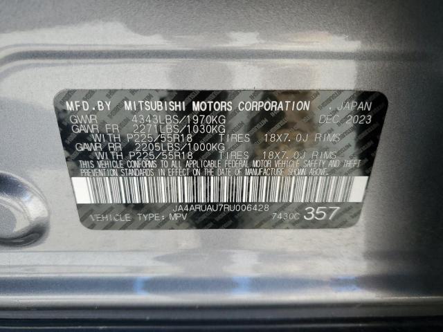 JA4ARUAU7RU006428 - 2024 MITSUBISHI OUTLANDER S/SE GRAY photo 13