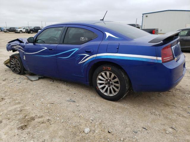 2B3KA43GX8H219515 - 2008 DODGE CHARGER BLUE photo 2