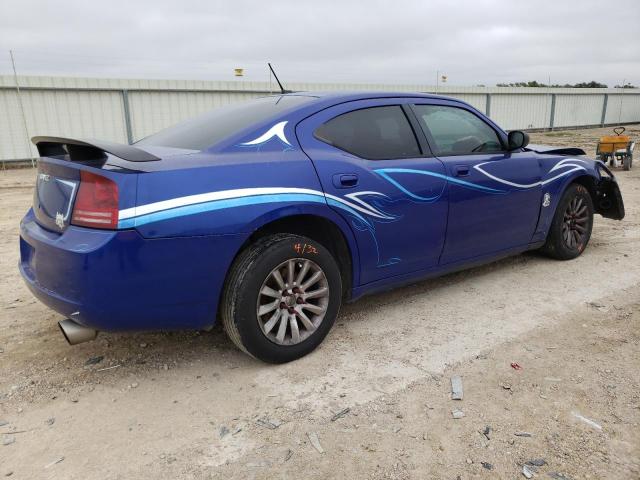 2B3KA43GX8H219515 - 2008 DODGE CHARGER BLUE photo 3