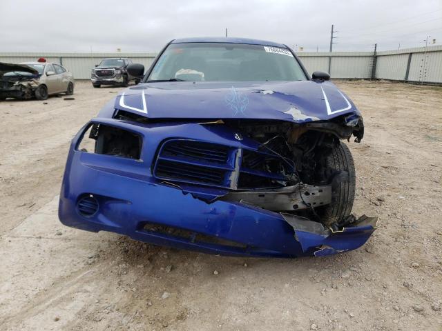 2B3KA43GX8H219515 - 2008 DODGE CHARGER BLUE photo 5