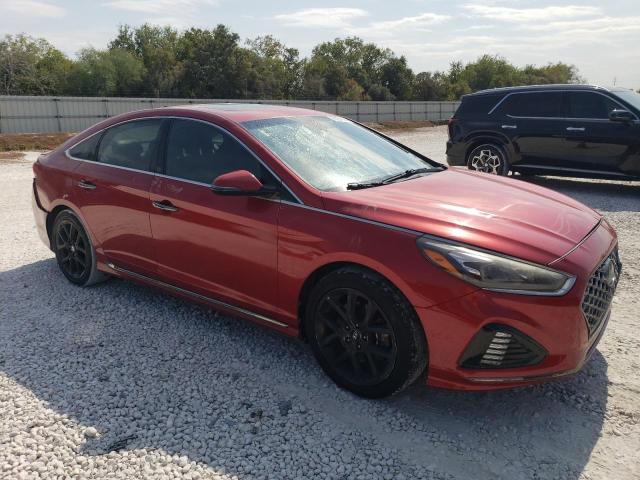 5NPE34AB4JH637384 - 2018 HYUNDAI SONATA SPORT RED photo 4