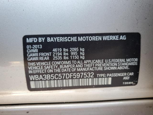 WBA3B5C57DF597532 - 2013 BMW 328 XI SULEV BEIGE photo 12