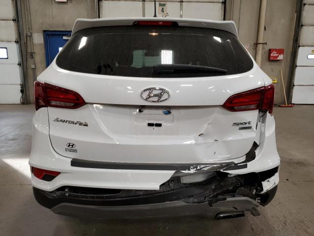 5XYZTDLB7JG543960 - 2018 HYUNDAI SANTA FE S WHITE photo 6