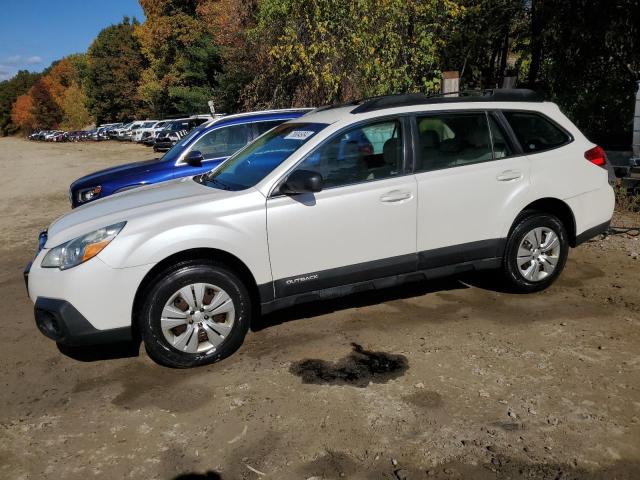 4S4BRBAC0D3256383 - 2013 SUBARU OUTBACK 2.5I WHITE photo 1