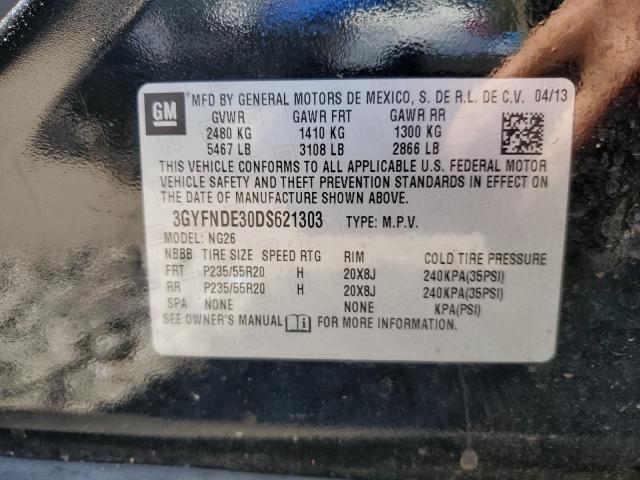 3GYFNDE30DS621303 - 2013 CADILLAC SRX PERFORMANCE COLLECTION Noir photo 13