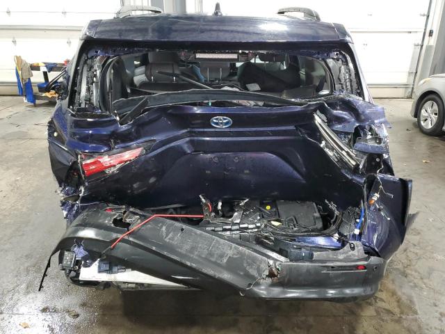 5TDYSKFC5MS037204 - 2021 TOYOTA SIENNA XLE BLUE photo 6