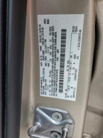 1FMCU0F76JUC67476 - 2018 FORD ESCAPE S TAN photo 12