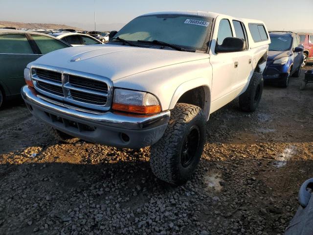 1D7HG38N94S570885 - 2004 DODGE DAKOTA QUAD SPORT WHITE photo 1