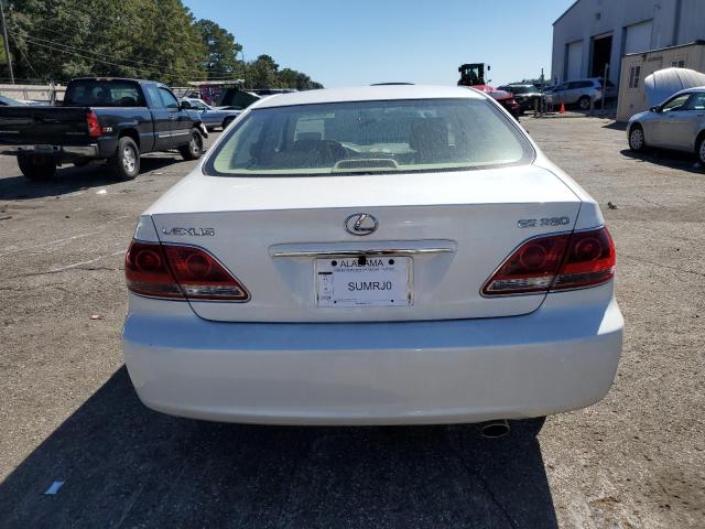 JTHBA30G655128322 - 2005 LEXUS ES 330 WHITE photo 6