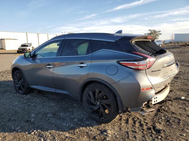 5N1AZ2MH6JN120407 - 2018 NISSAN MURANO S GRAY photo 2