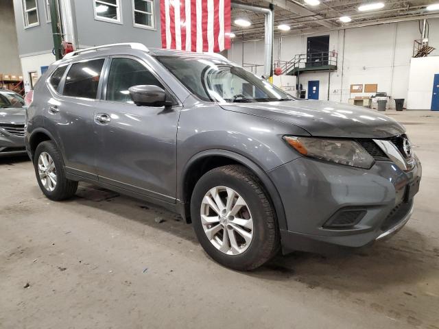 KNMAT2MVXGP593218 - 2016 NISSAN ROGUE S GRAY photo 4