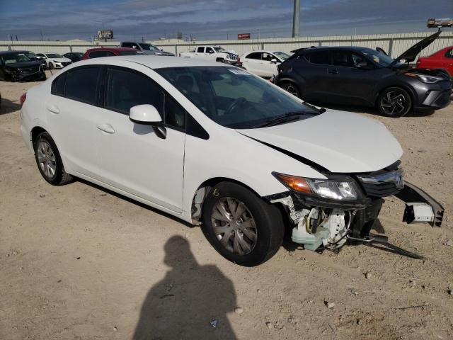 2HGFB2F51CH592092 - 2012 HONDA CIVIC LX WHITE photo 4