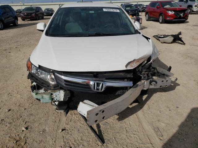 2HGFB2F51CH592092 - 2012 HONDA CIVIC LX WHITE photo 5