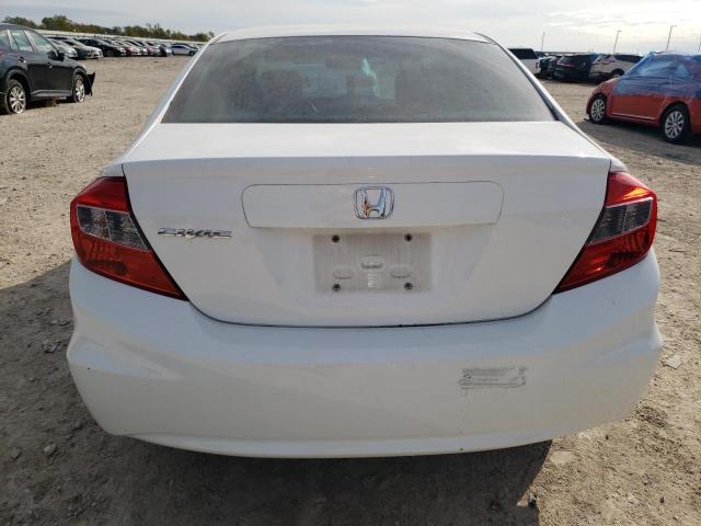 2HGFB2F51CH592092 - 2012 HONDA CIVIC LX WHITE photo 6