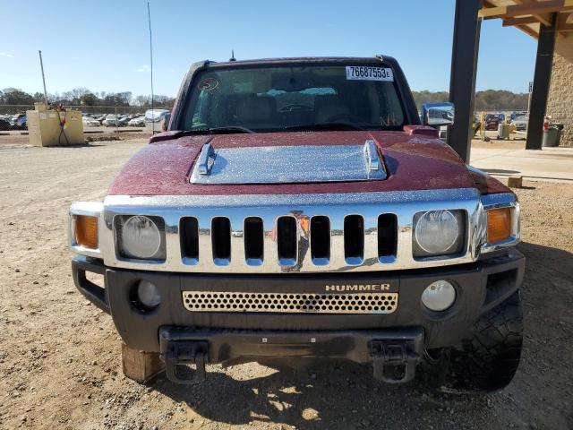 5GTDN13E078120787 - 2007 HUMMER H3 MAROON photo 5