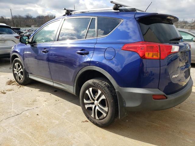 2T3BFREV4EW218381 - 2014 TOYOTA RAV4 LE BLUE photo 2