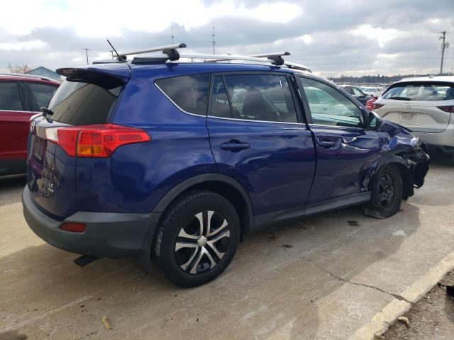 2T3BFREV4EW218381 - 2014 TOYOTA RAV4 LE BLUE photo 3