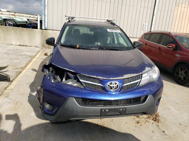 2T3BFREV4EW218381 - 2014 TOYOTA RAV4 LE BLUE photo 5