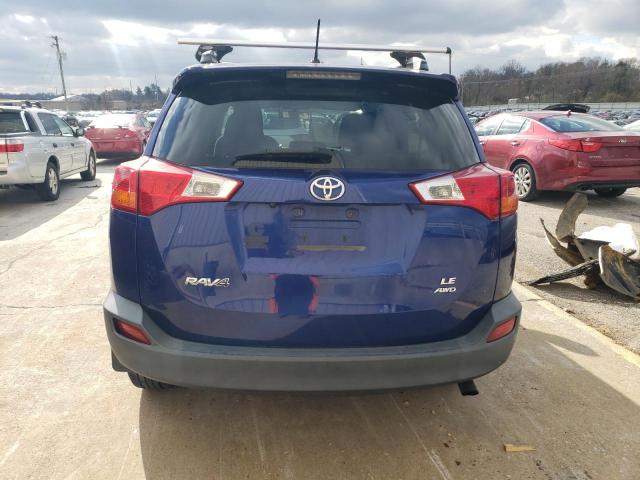 2T3BFREV4EW218381 - 2014 TOYOTA RAV4 LE BLUE photo 6