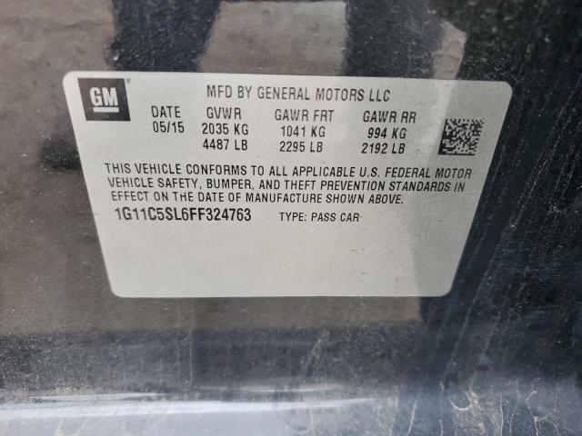 1G11C5SL6FF324763 - 2015 CHEVROLET MALIBU 1LT Qara foto 12