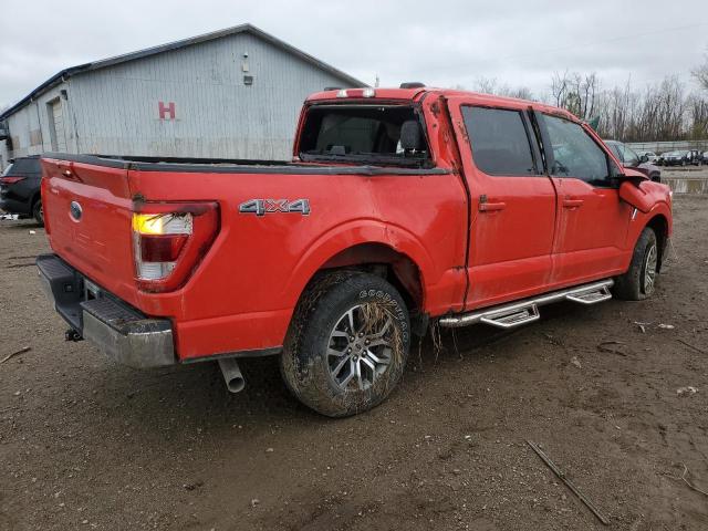 1FTFW1E53MKD57704 - 2021 FORD F150 SUPERCREW RED photo 3