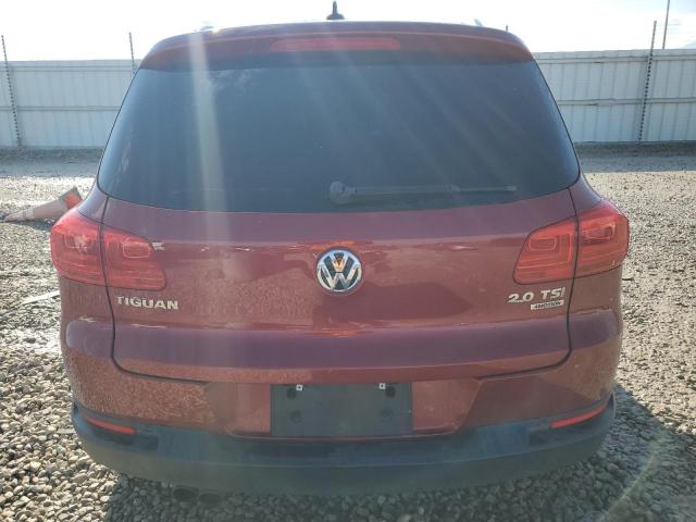 WVGBV7AX4CW095996 - 2012 VOLKSWAGEN TIGUAN S RED photo 6