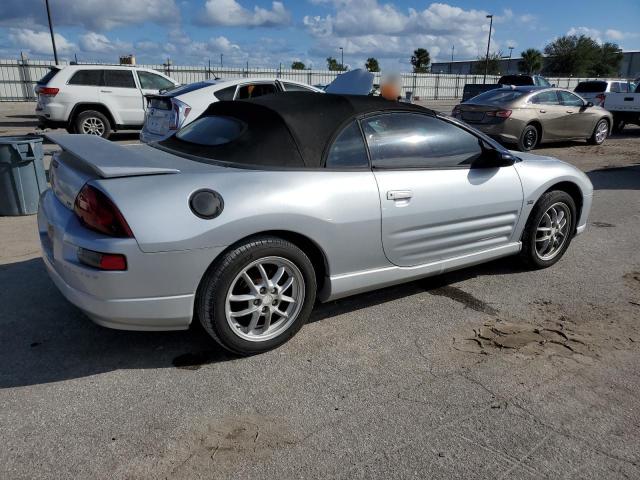 4A3AE85H41E133199 - 2001 MITSUBISHI ECLIPSE SPYDER GT SILVER photo 3