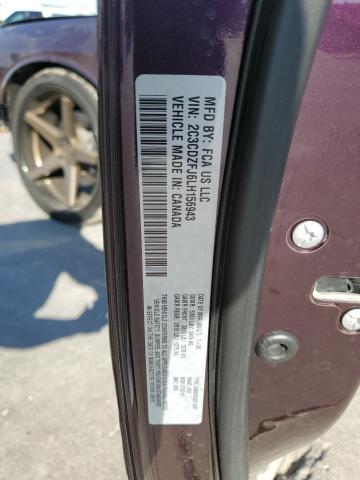 2C3CDZFJ6LH156943 - 2020 DODGE CHALLENGER R/T SCAT PACK PURPLE photo 13