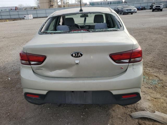 3KPA24AB3JE104206 - 2018 KIA RIO LX BEIGE photo 6