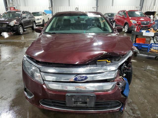 3FAHP0JA7CR377635 - 2012 FORD FUSION SEL BURGUNDY photo 5