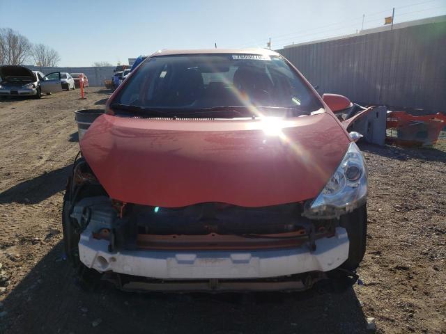 JTDKDTB38C1028679 - 2012 TOYOTA PRIUS C ORANGE photo 5