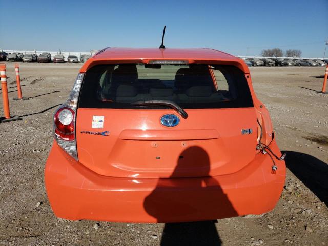 JTDKDTB38C1028679 - 2012 TOYOTA PRIUS C ORANGE photo 6