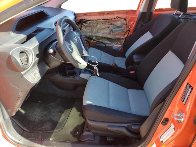 JTDKDTB38C1028679 - 2012 TOYOTA PRIUS C ORANGE photo 7