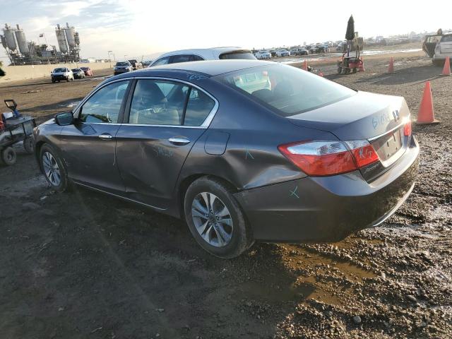 1HGCR2F3XEA097291 - 2014 HONDA ACCORD LX GRAY photo 2