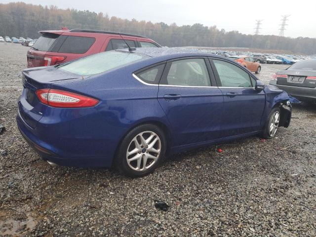 3FA6P0H71GR287758 - 2016 FORD FUSION SE BLUE photo 3