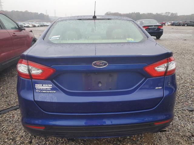 3FA6P0H71GR287758 - 2016 FORD FUSION SE BLUE photo 6