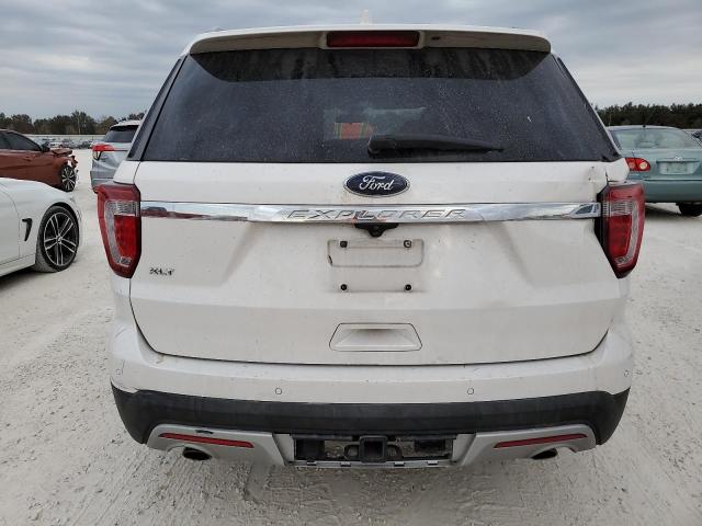 1FM5K7D86HGD79187 - 2017 FORD EXPLORER XLT WHITE photo 6