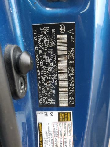 JTKJF5C78E3073446 - 2014 TOYOTA SCION TC 蓝色 照片 12