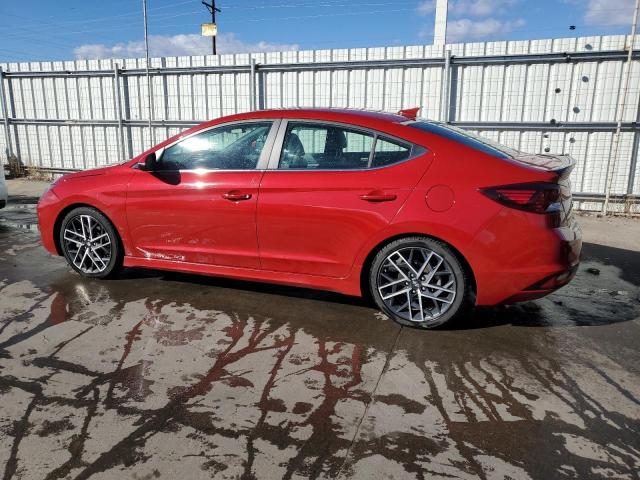 KMHD04LB7KU838300 - 2019 HYUNDAI ELANTRA SPORT RED photo 2