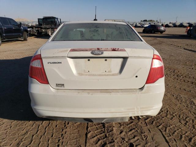 3FAHP0GA9CR450091 - 2012 FORD FUSION S WHITE photo 6