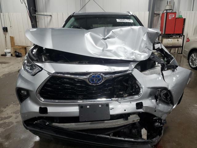 5TDXBRCH1MS521827 - 2021 TOYOTA HIGHLANDER HYBRID LIMITED SILVER photo 5