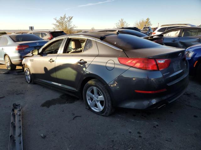 KNAGM4A73F5635180 - 2015 KIA OPTIMA LX GRAY photo 2