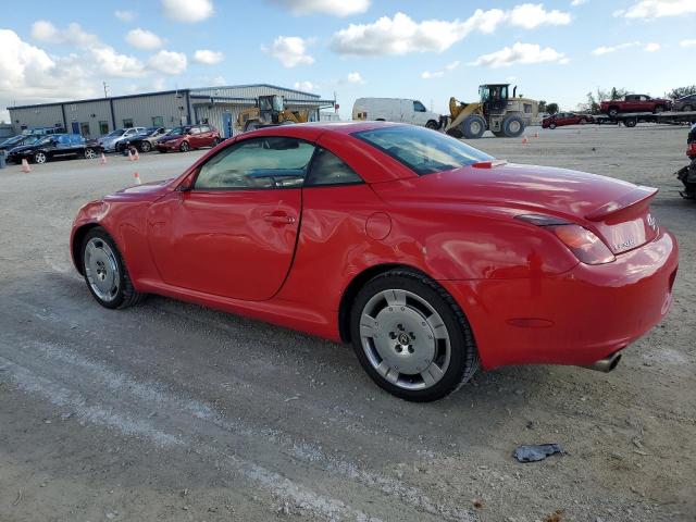 JTHFN48Y650064160 - 2005 LEXUS SC 430 RED photo 2