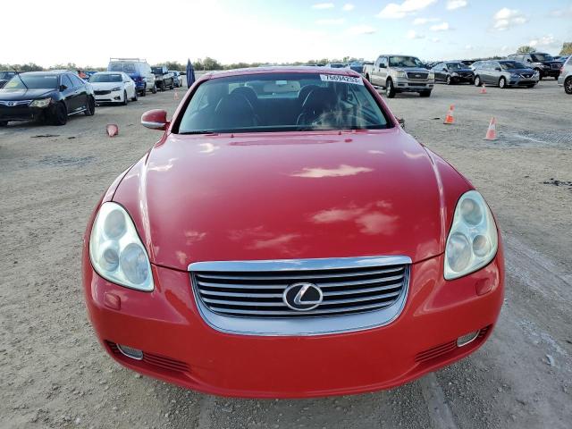 JTHFN48Y650064160 - 2005 LEXUS SC 430 RED photo 5