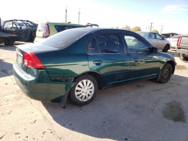 JHMES16512S001074 - 2002 HONDA CIVIC LX GREEN photo 3