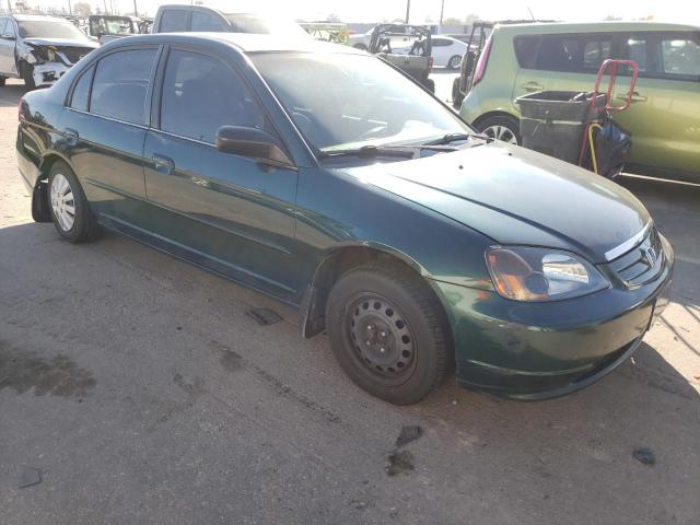 JHMES16512S001074 - 2002 HONDA CIVIC LX GREEN photo 4