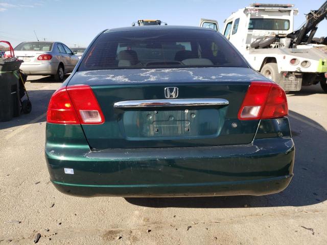 JHMES16512S001074 - 2002 HONDA CIVIC LX GREEN photo 6